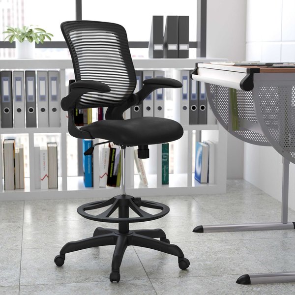 Drafting Chair, Mesh, Black