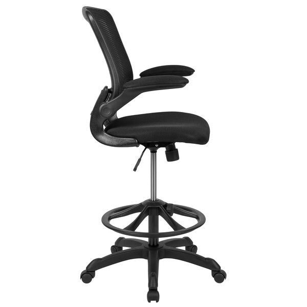 Drafting Chair, Mesh, Black