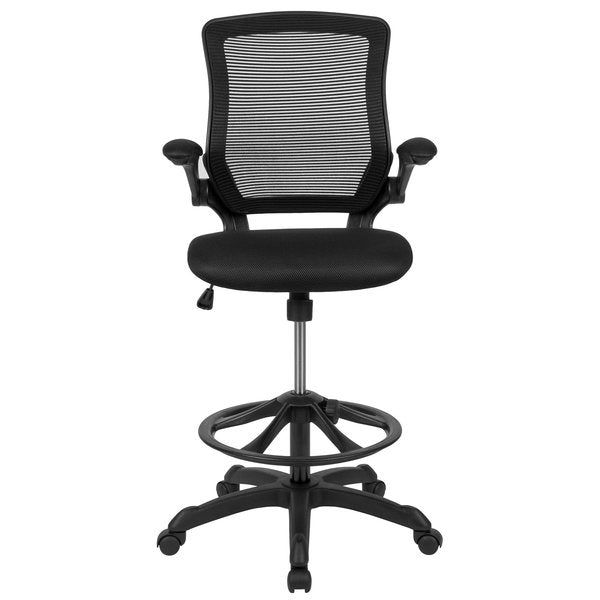 Drafting Chair, Mesh, Black