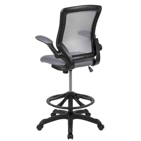 Drafting Chair, Mesh, Dark Gray