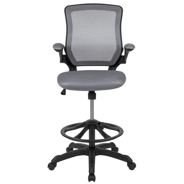 Drafting Chair, Mesh, Dark Gray