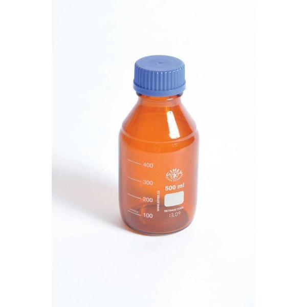 Media/Storage Bottles, Amber, 100M, PK 10