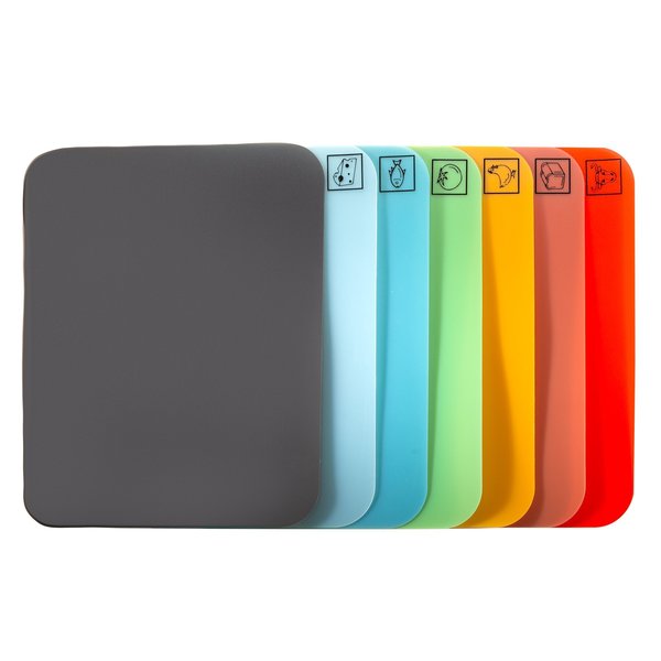 Cutting Board, Bamboo Wood, 7 Color Coded
