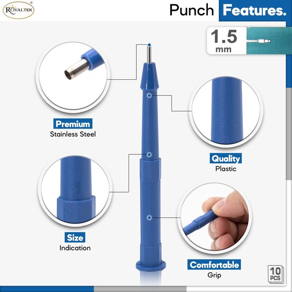 Disposable Biopsy Punch, Size 1.5mm, PK10
