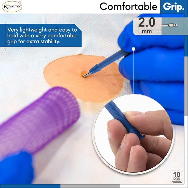 Disposable Biopsy Punch, Size 2.0mm, PK10