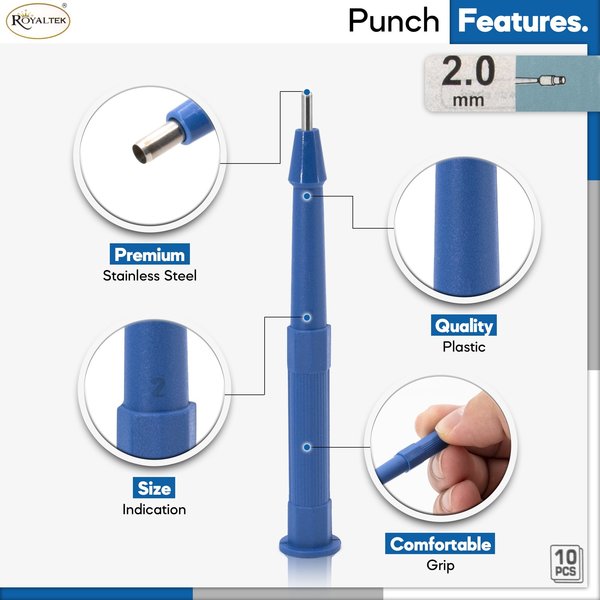 Disposable Biopsy Punch, Size 2.0mm, PK10