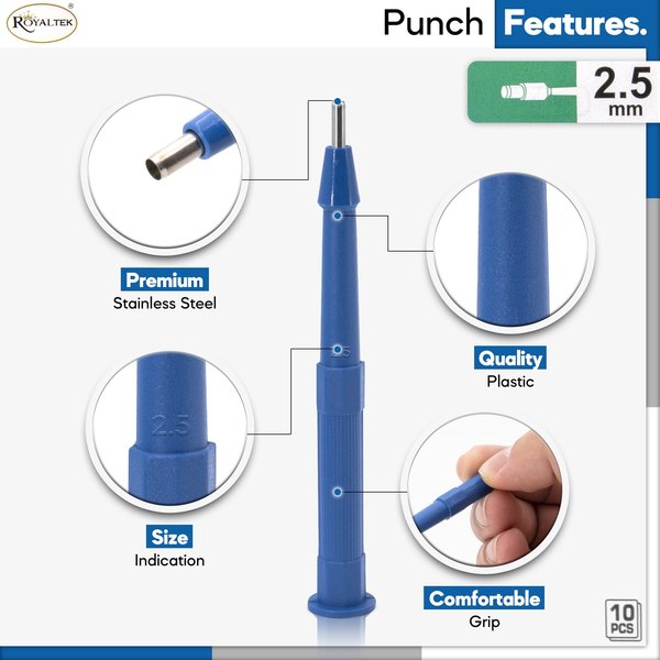 Disposable Biopsy Punch, Size 2.5mm, PK10