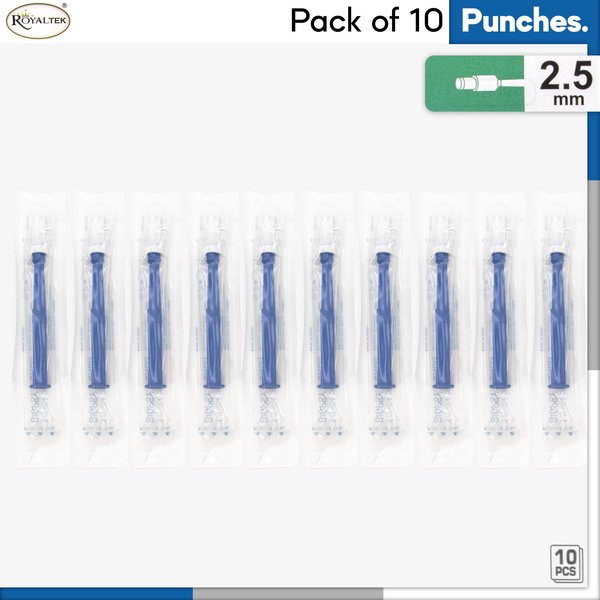 Disposable Biopsy Punch, Size 2.5mm, PK10