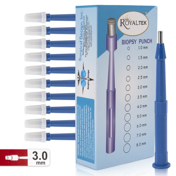 Disposable Biopsy Punch, Size 3.0mm, PK10