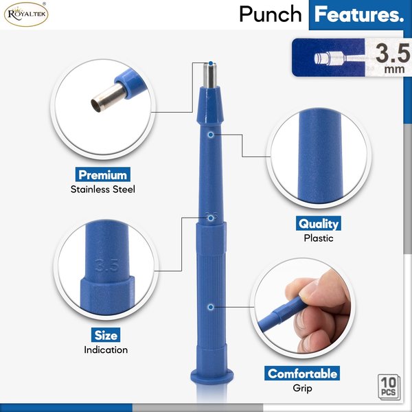 Disposable Biopsy Punch, Size 3.5mm, PK10
