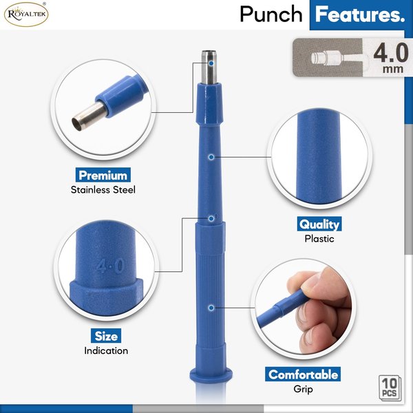 Disposable Biopsy Punch, Size 4.0mm, PK10