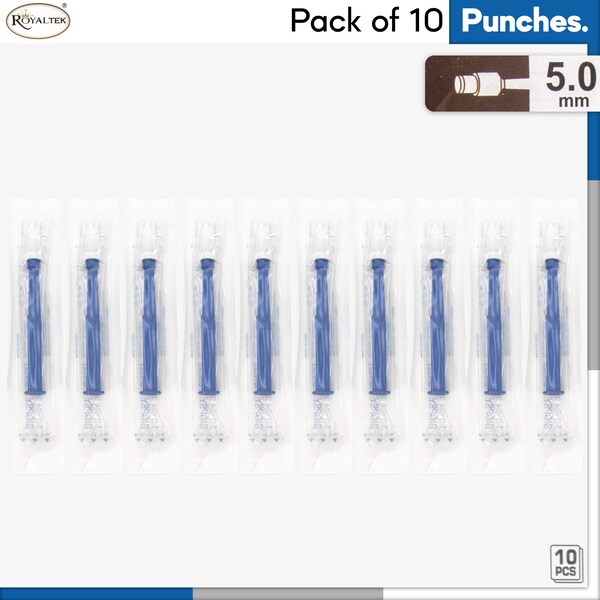 Disposable Biopsy Punch, Size 5.0mm, PK10