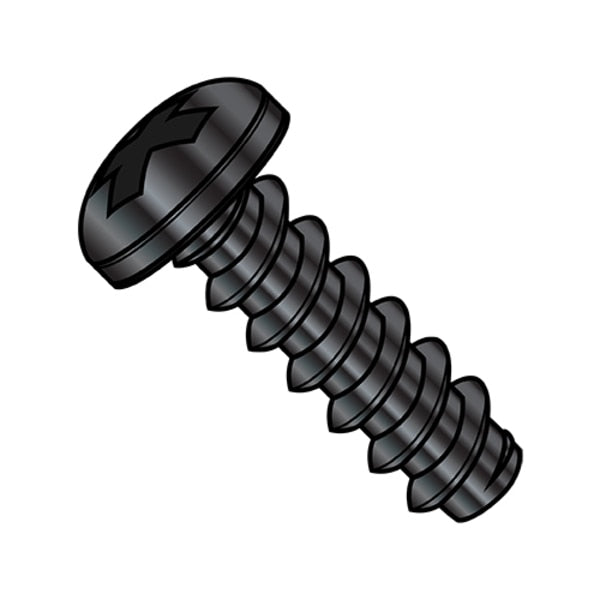 Self-Drilling Screw, #10-16 x 3/4 in, Zinc Plated Steel Pan Head Phillips Drive, 6000 PK