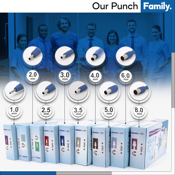Disposable Biopsy Punch, Size 6.0mm, PK10