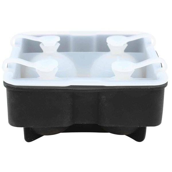 Ice Sphere, Blk Silicone, Four 2