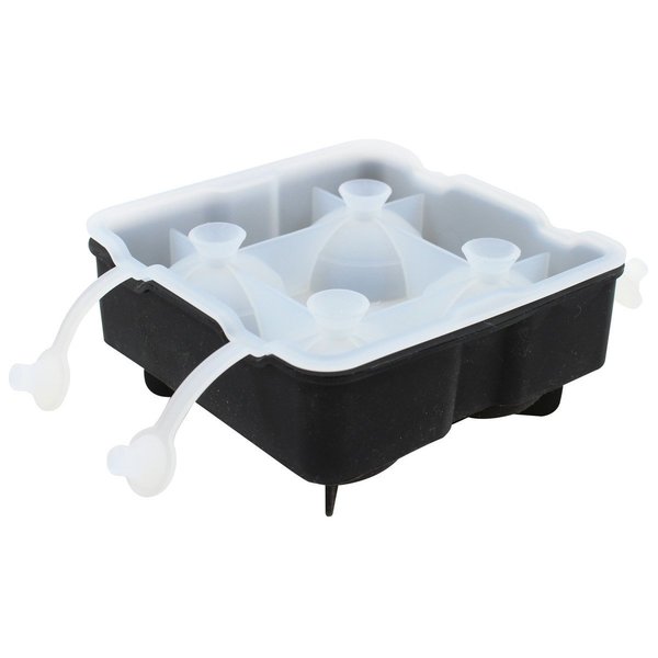 Ice Sphere, Blk Silicone, Four 2