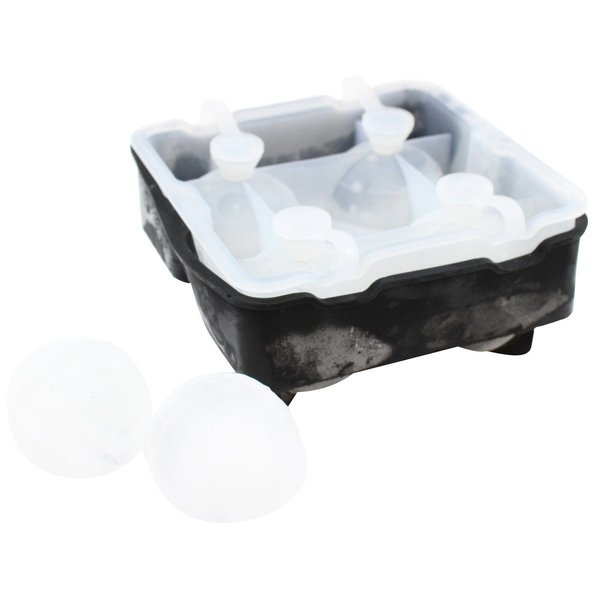 Ice Sphere, Blk Silicone, Four 2