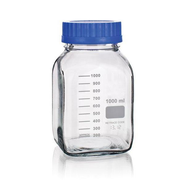 Media/Storage Bottles, Wide Mouth, PK 6