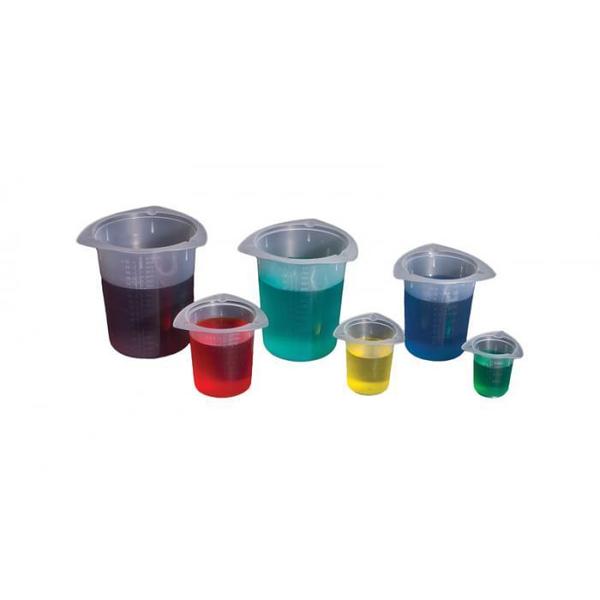Tri-Corner Beakers, Polypropylene, PK 100