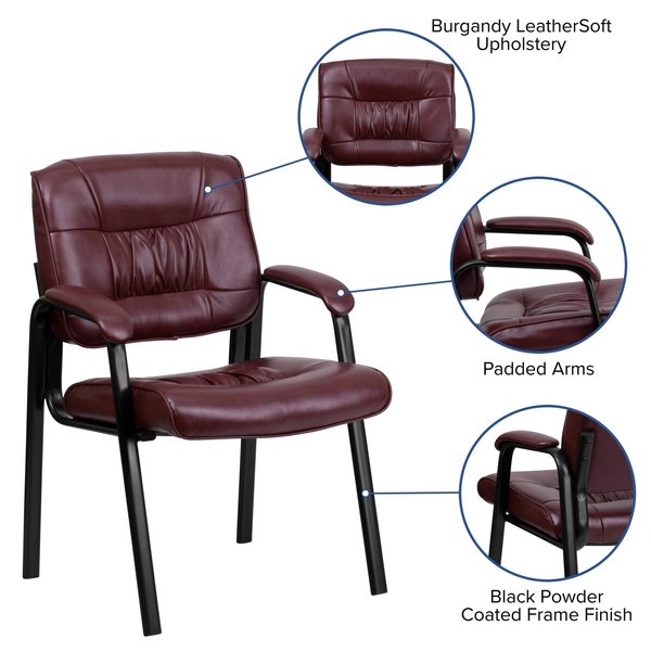 BurgundySide Reception Chair, 26