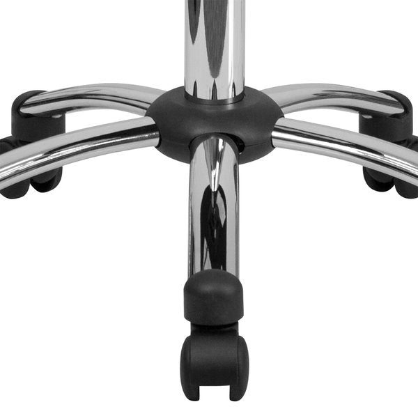 Black Leather Medical Stool