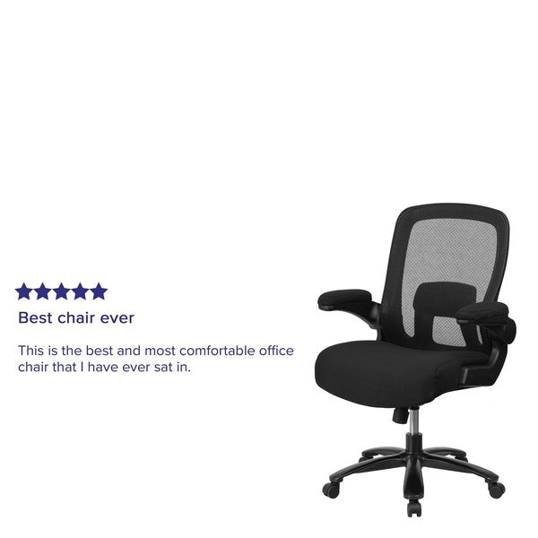 BlackBig and Tall Office Chair, 31 1/2 inW28-1/2