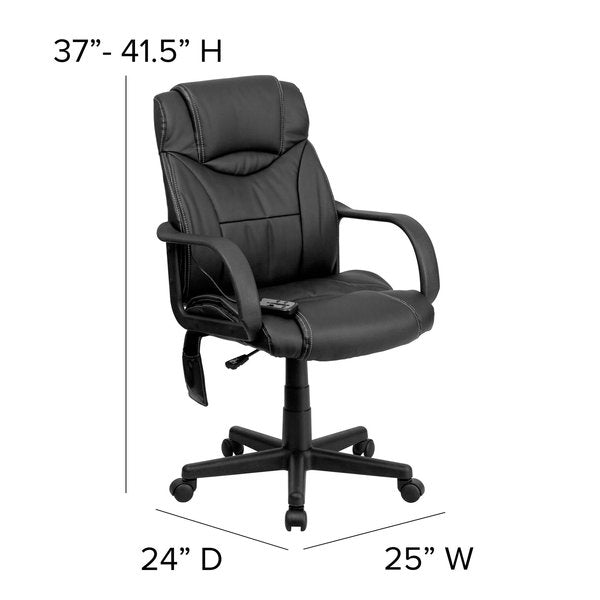 Black High Back Massage Chair