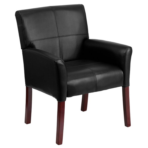 BlackExecutive Side Reception Chair, 26 1/2