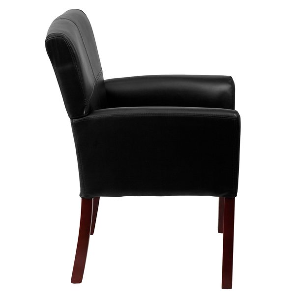 BlackExecutive Side Reception Chair, 26 1/2