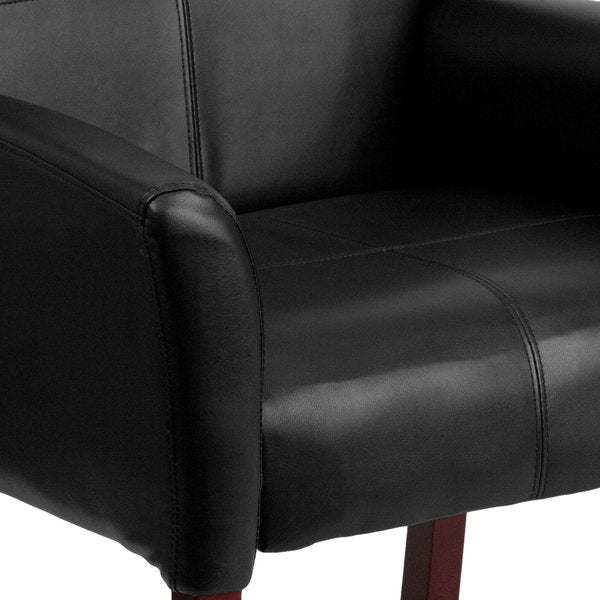 BlackExecutive Side Reception Chair, 26 1/2