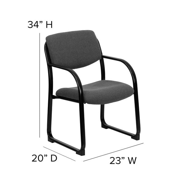 GrayExecutive Side Reception Chair, 23
