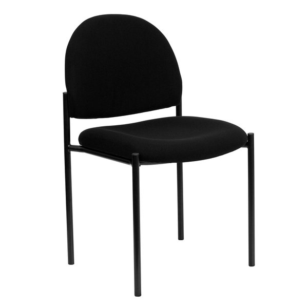 Black Fabric Stack Chair