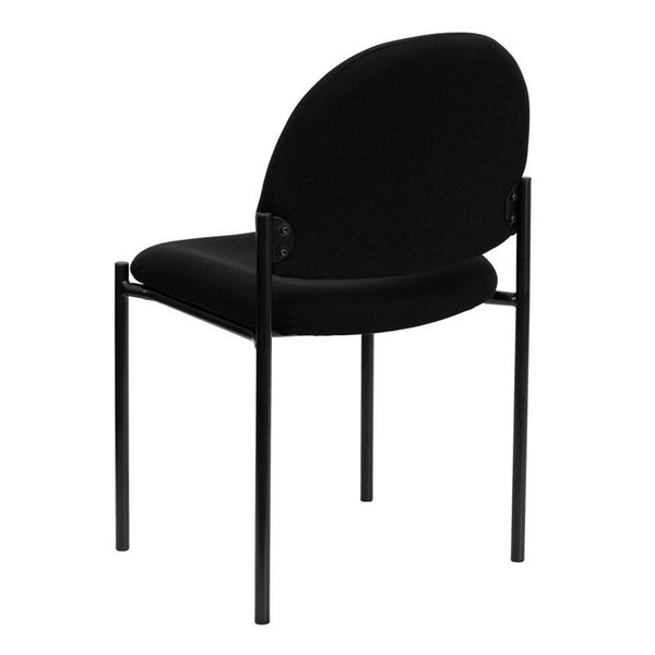 Black Fabric Stack Chair