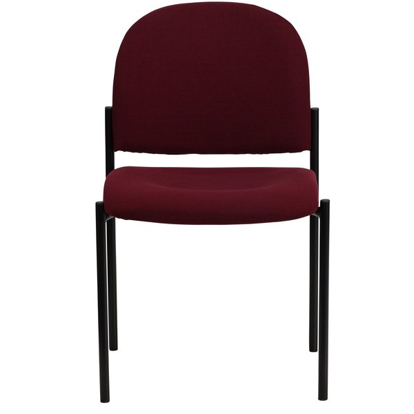 Burgundy Fabric Stack Chair