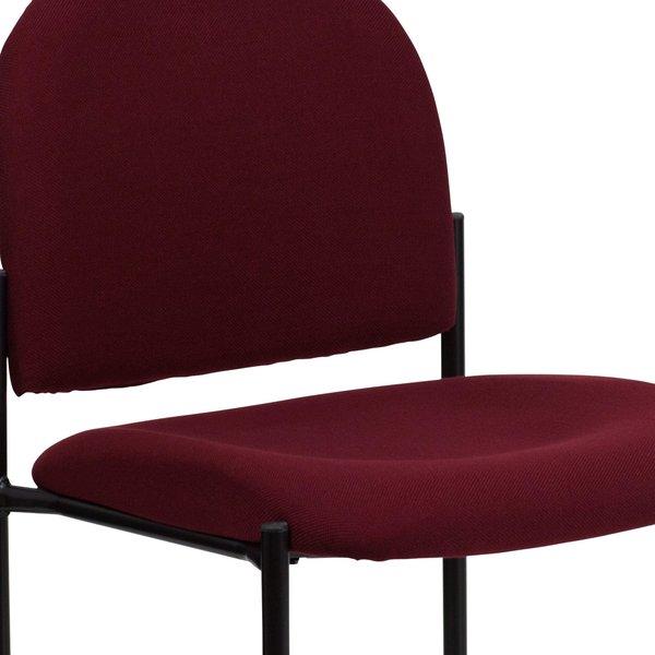 Burgundy Fabric Stack Chair