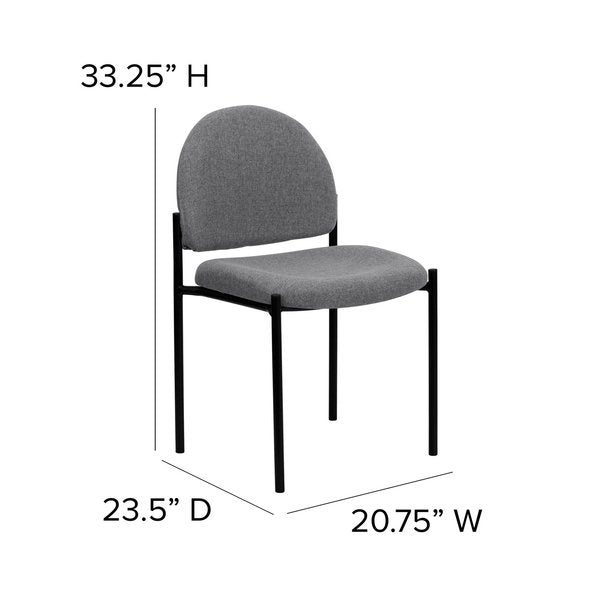Gray Fabric Stack Chair