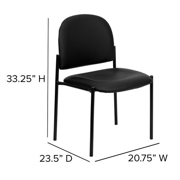 Black Vinyl Stack Chair