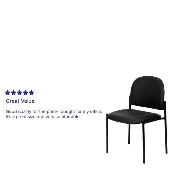 Black Vinyl Stack Chair
