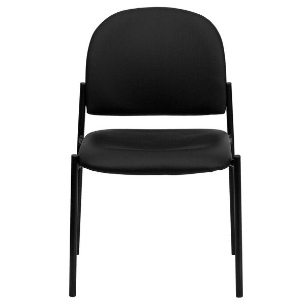 Black Vinyl Stack Chair
