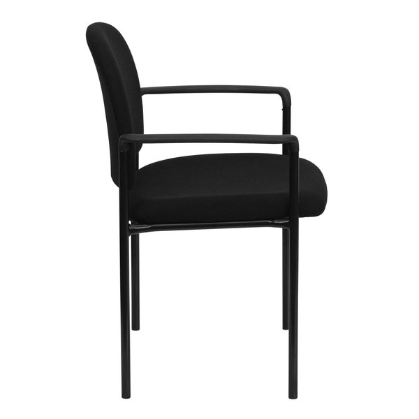 Black Fabric Stack Chair