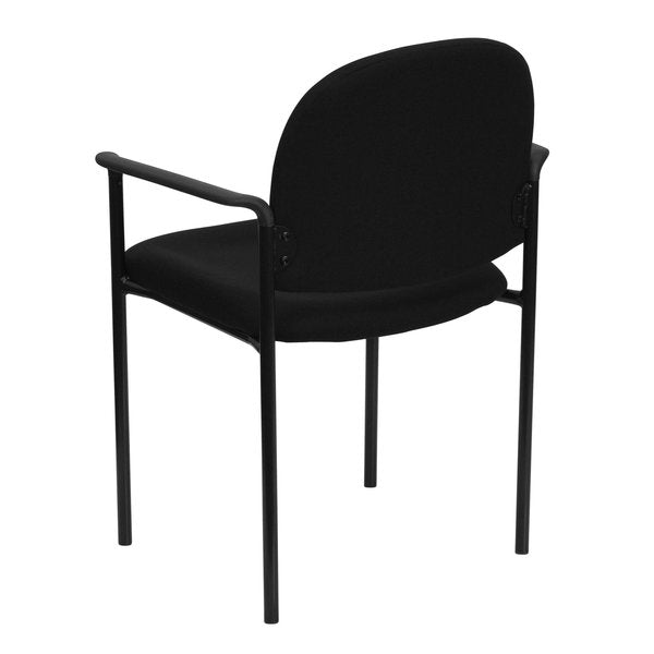 Black Fabric Stack Chair