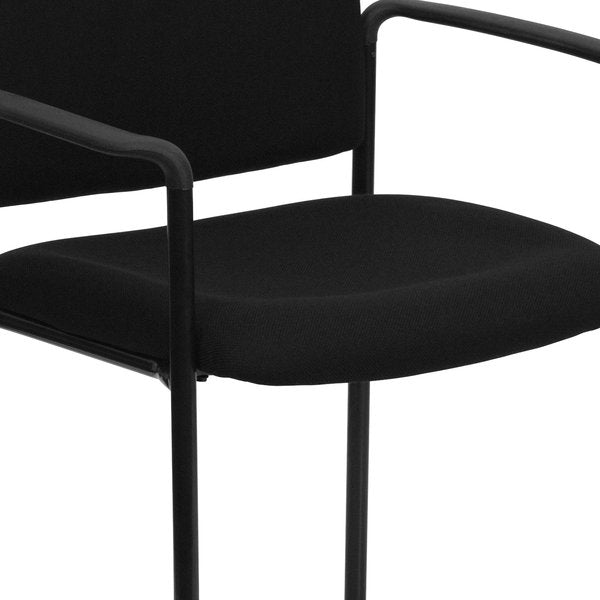 Black Fabric Stack Chair