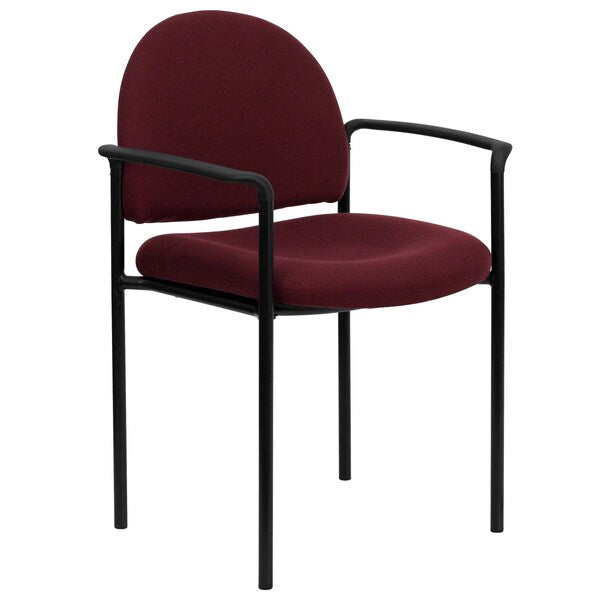 Burgundy Fabric Stack Chair