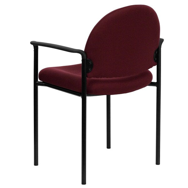 Burgundy Fabric Stack Chair