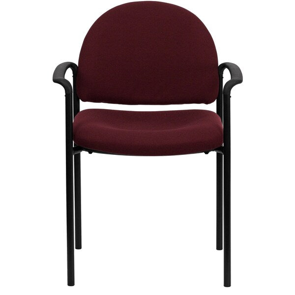 Burgundy Fabric Stack Chair
