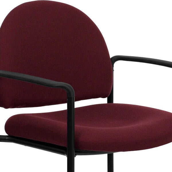 Burgundy Fabric Stack Chair