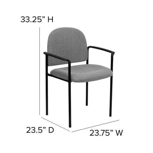 Gray Fabric Stack Chair