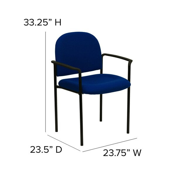 Navy Fabric Stack Chair