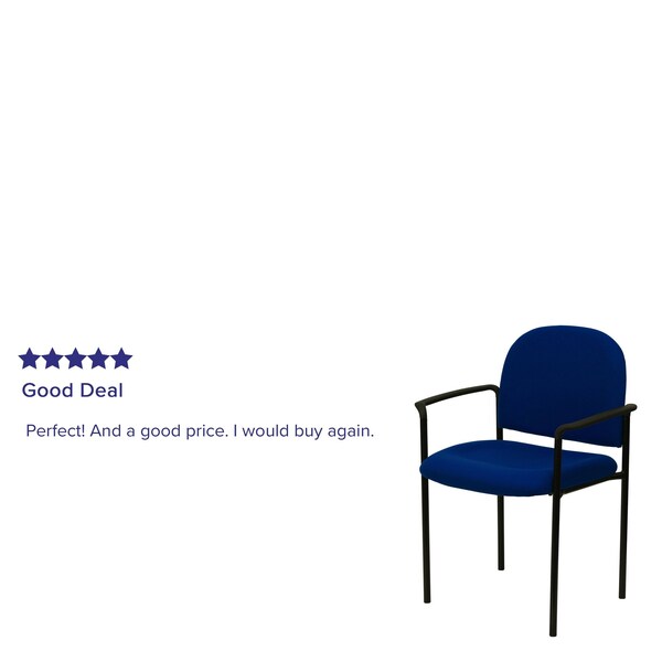 Navy Fabric Stack Chair