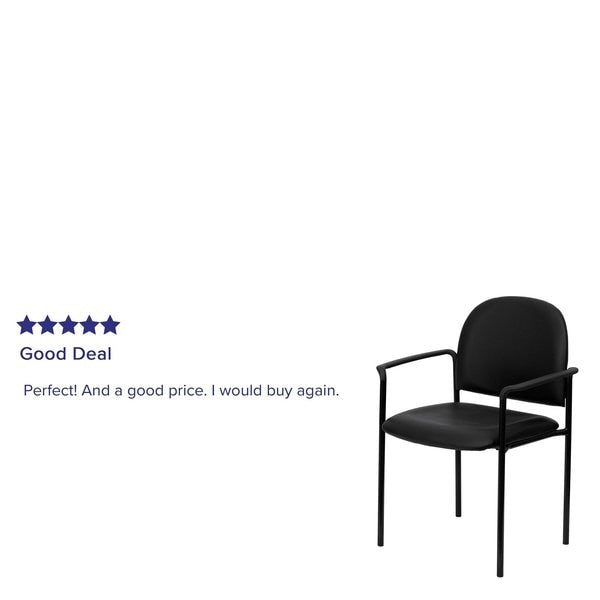Black Vinyl Stack Chair